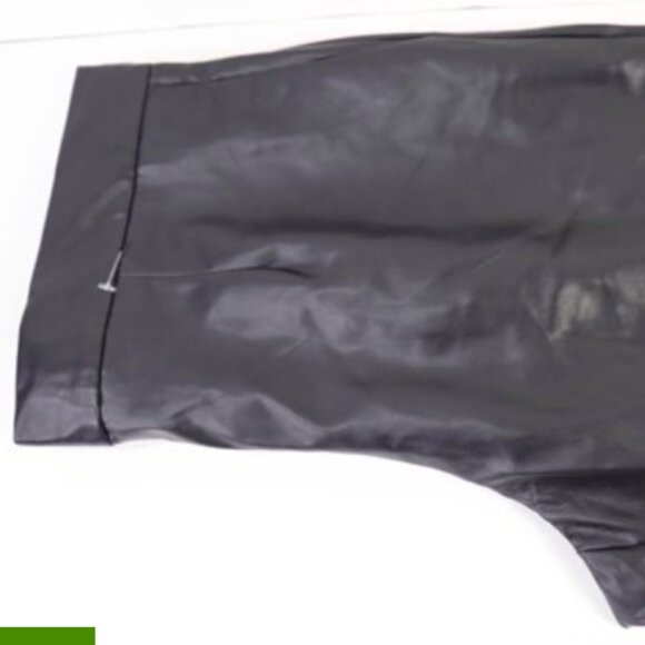 NEW DKNY Womens Faux Leather Pants medium black - Picture 1 of 2